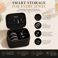 Boîte de rangement pour bijoux de luxe personnalisée, en velours, avec fermeture éclair, pour voyager, avec compartiments pour bagues, boucles d'oreilles, colliers, OEM