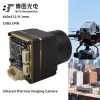 Caméra thermique de vision nocturne à faible coût 640x512, non-radiométrique, interface CVBS, caméra infrarouge pour drones, ≤40mk pour drones FPV et UAV