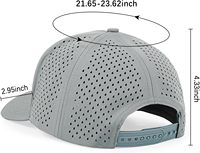 Gorra de Golf de 5 Paneles de Secado Rápido al por Mayor para Hombre y Mujer, Gorra de Malla Impermeable con Visera Plana