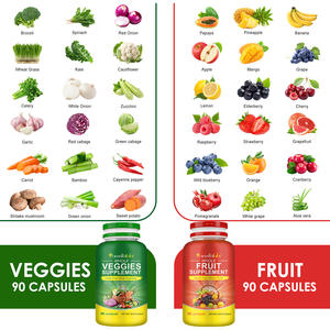 Acentiallabs kapsul buah sayuran 90 kapsul Harian suplemen vitamin makanan serat buah & sayuran kapsul suplemen - Product Image 2