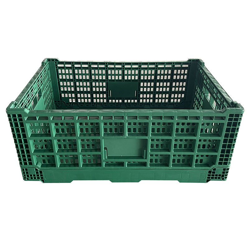 Plastic Boxes Crates Collapsible Fruit Vented Foldable Crate for Fresh ...