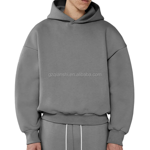 เสื้อฮู้ดดี้ฤดูหนาวใหม่ 500 GSM ผ้าฝ้ายหนานุ่มอย่างดี ผู้ผลิตเสื้อฮู้ดดี้ทรงครอป ทรงบ็อกซี่ ทรงโอเวอร์ไซส์  รับสกรีนโลโก้ - Product Image 2