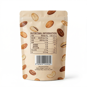 Bolsa de Embalaje de Alimentos Personalizada, de Plástico, con Cierre Hermético, Impresión por Grabado, Logotipo Personalizado, Ventana Transparente, Resistente a la Humedad - Product Image 3