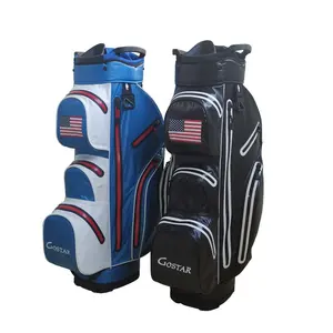 Waterproof Golf Cart Bag For Rainy Days On The Golf Course Light Weight 14 Way Full Length Divider Plus External Putter Tube