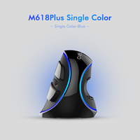Souris verticale M618 Plus pour jeux, filaire, ergonomique, souris sans fil, 6 boutons, 4000 DPI, optique, main droite, pour PC portable