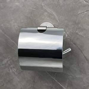 Porte-papier toilette en acier inoxydable satiné 304 - Distributeur de papier toilette mural en métal et support pour rouleau de papier pour les mains - Product Image 1