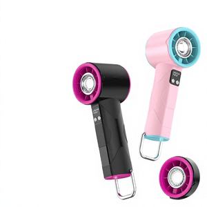 Ventilateur de refroidissement électrique turbo portatif mini avec logo personnalisé d'usine, rechargeable par USB, en plastique, pour extérieur - Product Image 4