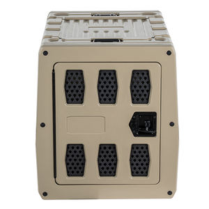 KUER taşınabilir Rotomolded köpek kulübesi kafes düğme kapatma kapalı taşıma araba kafesi Pet konsinye seyahat için - Product Image 4