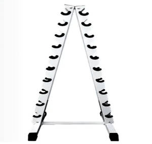 YOBER Fabricant de Chine Équipement de gymnastique complet Poids légers Musculation Support d'haltères enduit de caoutchouc avec étagère pour la maison - Product Image 2