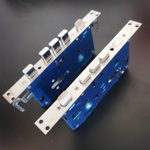 <span class=keywords><strong>Porte</strong></span> de sécurité moderne en acier inoxydable de <span class=keywords><strong>90</strong></span> <span class=keywords><strong>cm</strong></span>² avec serrure à languette réglable à tête large de 3 <span class=keywords><strong>cm</strong></span>, corps de serrure HONGWEI HW6068-SS argent, facile à installer - Product Image 3