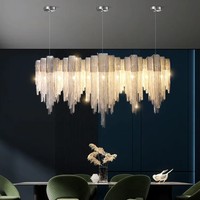 Lustre en cristal de luxe personnalisé pour hall d'hôtel, villa, escalier, projet de décoration intérieure haut de gamme