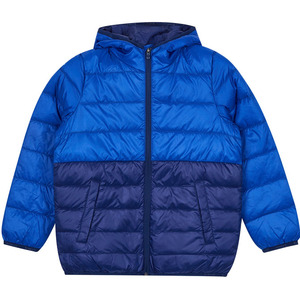 Veste d'hiver pour garçon en duvet contrasté, ultra légère, en polyester, vente en gros à prix réduit - Product Image 3
