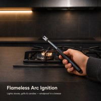 Briquet électrique rechargeable à col de cygne flexible, allumage sans flamme USB, pour cuisinière, barbecue et gaz