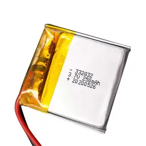 Li-ion Battery 332832 Polymer Battery 250mAh 3.7V Digital Li Polymer Rechargeable Battery