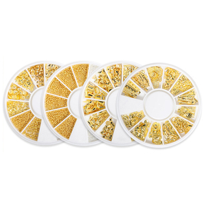 ผสมกลิตเตอร์โลหะกรอบทองเล็บศิลปะยูวีอีพอกซีเรซินแม่พิมพ์เครื่องประดับบรรจุวัสดุสำหรับงานฝีมือ DIY เครื่องประดับเล็บอุปกรณ์ - Product Image 1