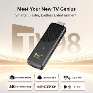 Rockchip RK3518 quad-core TV98 ATV แท่งทีวี X10 4K * 2K 5G WiFi BT ควบคุมด้วยเสียง2GB + 8GB 14.0แอนดรอยด์ - Product Image 4
