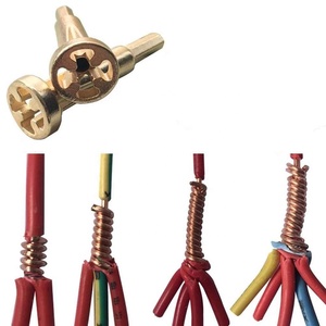 Connecteur de fil de câble universel Dénudeur à torsion automatique Outil d'électricien <span class=keywords><strong>Perceuse</strong></span> Accessoires d'enroulement de fil d'épluchage de puissance - Product Image 4