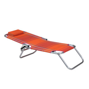 <span class=keywords><strong>Chaise</strong></span> de plage pliable portable sans accoudoirs, basse, <span class=keywords><strong>longue</strong></span>, en aluminium, avec coussin - Product Image 5