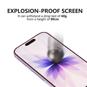 Protection oculaire de luxe, thérapie par lumière rouge, film protecteur d'écran en verre trempé ultra-fin 9H haute transparence anti-rayures pour iPhone 17 - Product Image 3