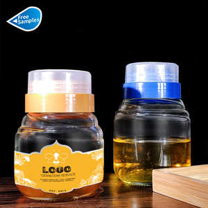 Vuông 250ml 350ml thủy tinh mật ong Jar thủy tinh rỗng lưu trữ Jar với lỗ cap - Product Image 2