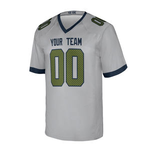 Maillot de football américain à manches courtes imprimé par sublimation personnalisé de haute qualité, service OEM, dernier style - Product Image 3