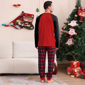 Vente en gros de tenues Mommy Me Ensemble de pyjamas assortis pour la <span class=keywords><strong>famille</strong></span> de Noël Pyjamas grande taille pour enfants avec maman et fille - Product Image 4