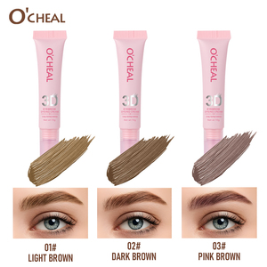 Crème colorante pour sourcils 3D O <span class=keywords><strong>CHEAL</strong></span>, couleur instantanée, longue tenue, imperméable, anti-bavures, 3 teintes, gel pour sourcils, vente en gros OEM - Product Image 3