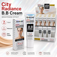 SEVEN GIRL OEM Crème BB imperméable 7 en 1 50 ml, fond de teint éclaircissant longue durée SPF45, hydratant, correcteur, base de maquillage