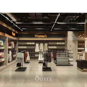 Custom Wood Rotating Wall-Mounted Clothes Display for Store Showrooms Retail Store Furniture From Homeware Shop Display Design - Product Image 2