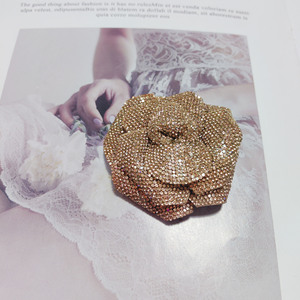 Parches de Flores de Cristal de Lujo en 3D, Diseño Popular, 7.5 cm, Brillantes, Coloridos, Apliques de Flores de Rosa para Broches - Product Image 3