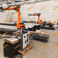 Moule en mousse Prototype Fraisage Robot Bras pour Industriel KUKA KR210-2700 Navire Coque Moule Air Refroidissement Broche