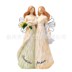 Figuritas de ángeles de resina, decoración artística para el hogar, regalo para el día de la madre - Product Image 5