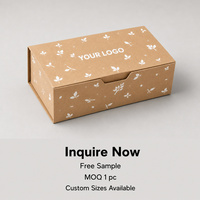 Boîte cadeau pliable en kraft motif libellule, impression personnalisée pour boulangerie, pâtisserie, aliments, cadeaux, vente en gros, directement de l'usine