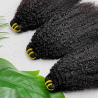 Cheveux humains vietnamiens 100% naturels non traités de grade 12A, alignés sur les cuticules, fournisseur de mèches de cheveux bruts Afro Kinky 4C