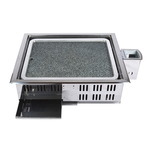 피노보 바베큐 그릴 스톤 상업용 가스 바베큐 테이블 플랫탑 그릴 핫 스톤 그릴 - Product Image 1