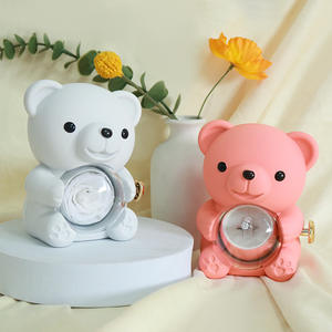 Oso de Peluche al por Mayor, Diseño de Oso Adorable para el Día de San Valentín, Rosa Preservada con Flores Reales - Product Image 4
