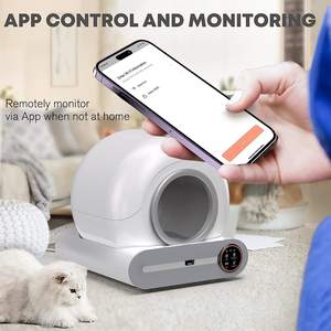Bac à litière pour chat automatique 65L Smart App Control Bac à litière autonettoyant Toilettes pour animaux de compagnie entièrement fermées Bac à litière pour chat - Product Image 6