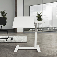 Table de lit relevable moderne à hauteur réglable avec base en fer et roulettes dissimulées pour usage domestique ou professionnel – Meilleur prix