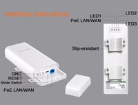 Tenda O3 Dual-Band 2.4GHz Outdoor CPE 150Mbps 5km Auto-Bridging Repeater AP Garansi 1 Tahun Tersedia di Stok