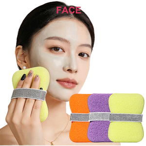 Sac de rangement et de conservation de savon portable simple, éponge en nid d'abeille pour le visage, éponge exfoliante pour la douche, exfoliant nettoyant pour le visage - Product Image 1