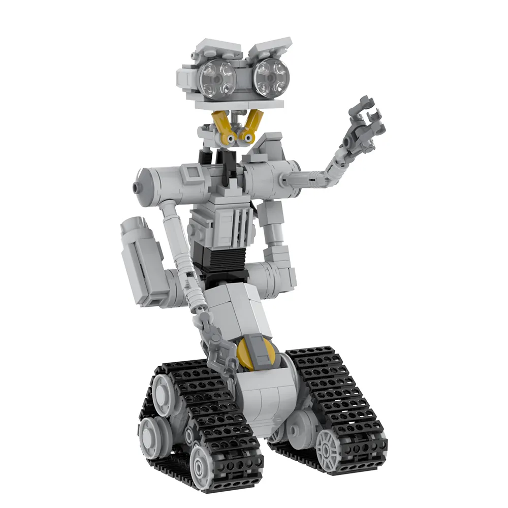 Nuevo robot de cortocircuito, modelo bonito, juegos de bloques de construcción de plástico para niños, juguetes de rompecabezas, 313 Uds.