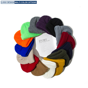 Hot Bán Beanie Phong Cách Mới Beanies Tùy Chỉnh Riêng Của Bạn Logo Mũ Thêu Logo Ấm Beanie Người Đàn Ông Của Mùa Đông Hat - Product Image 1