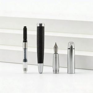 ปากกาโลหะหรูหรา Pu Luxury Metal Fountain สำหรับเขียนลายมือผู้ชาย ขนาดเส้นผ่านศูนย์กลาง 0.5 มม. คุณภาพสูง พร้อมโลโก้สั่งทำพิเศษ - Product Image 4