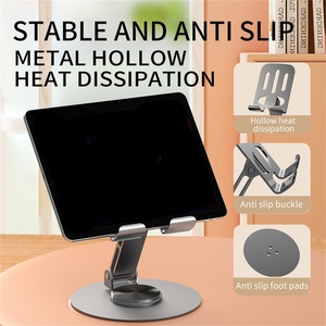 Phổ 360 rotatatedesk điện thoại di động chủ đứng hợp kim nhôm điện thoại di động chủ đối với <span class=keywords><strong>iPhone</strong></span> 720 độ xoay biểu tượng tùy chỉnh - Product Image 4