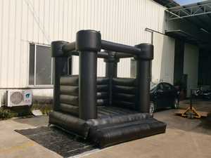 8 * 8ft prezzo a buon mercato commerciale castelli gonfiabili neri che saltano casa di rimbalzo gonfiabile in vendita - Product Image 2