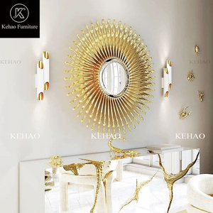 <span class=keywords><strong>Miroir</strong></span> <span class=keywords><strong>mural</strong></span> décoratif en cuivre pur exquis de luxe moderne or mille mains grands miroirs de <span class=keywords><strong>couloir</strong></span> faits à la main <span class=keywords><strong>pour</strong></span> la maison villa - Product Image 4