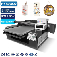 Impresora UV A1 Inteligente de 3 Cabezales Epson XP600 6090 para Pequeñas Empresas, Mesa de Vacío, CMYKW, Fundas para iPad y Celulares