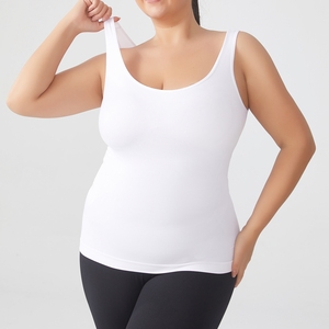 Camisola sin Mangas Moldeadora con Tirantes Anchos y Cuello Cuadrado, Talla Grande, Sin Costuras, Transpirable, de Spandex, Control de Abdomen, Ropa Interior C1062 - Product Image 3