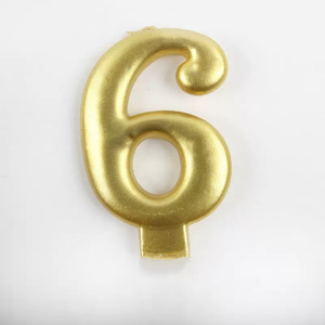 Venta al por mayor de <span class=keywords><strong>velas</strong></span> de pastel de <span class=keywords><strong>cumpleaños</strong></span> <span class=keywords><strong>grandes</strong></span> de 3 pulgadas con número dorado 0-9, decoraciones de pastel de fiesta para niños, suministros de fiesta de <span class=keywords><strong>cumpleaños</strong></span> - Product Image 2