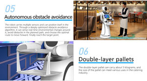 AI <span class=keywords><strong>Robot</strong></span> Intelligence توصيل الطعام خدمة القهوة Comerciales سوبر ماركت الروبوتات Comerciales النادل الروبوت - Product Image 6